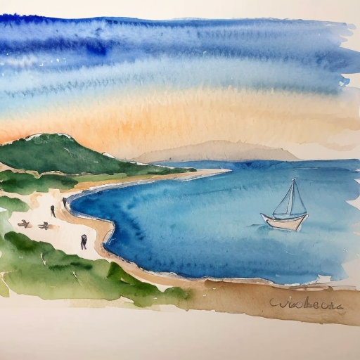 Pour un élève de seconde en TP de SVT, propose une illustration d’un paysage de bordure de mer, il y a 250 millions d’années, sans éléments
modernes ni humains. J’attends que l’image soit réaliste et scientifiquement cohérente