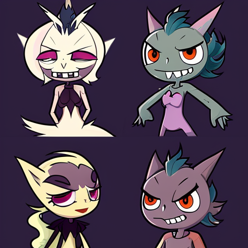 A bunch of hazbin characters