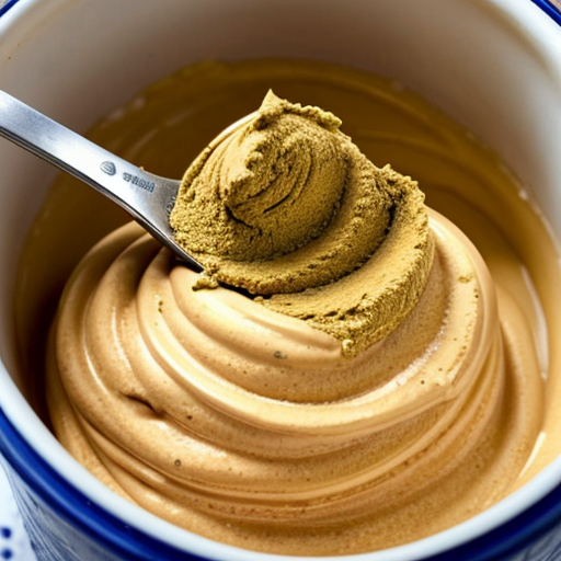 Custard powder out of the container