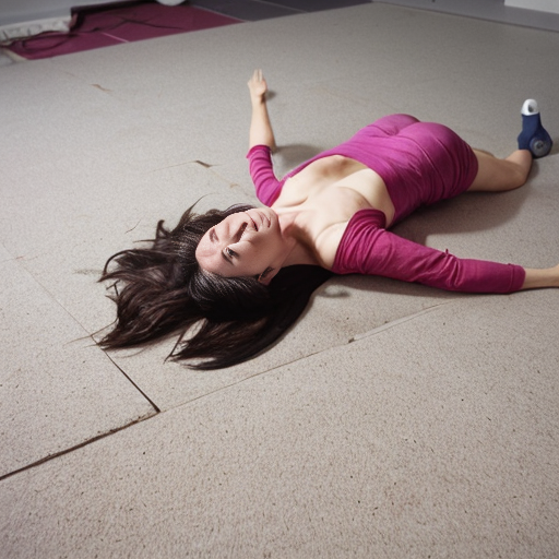 gaint bele floping on to a floor