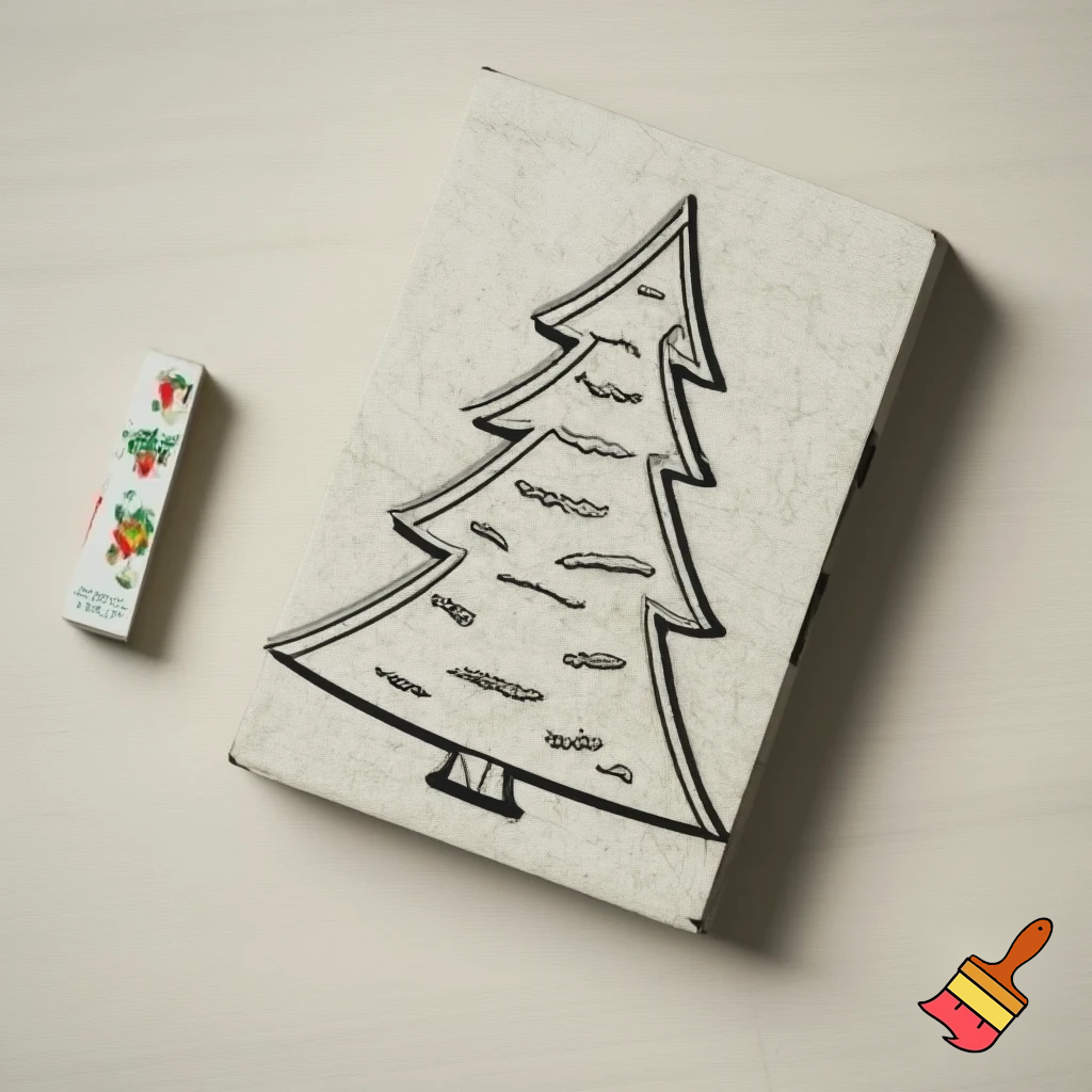 Christmas tree card box colouring car box