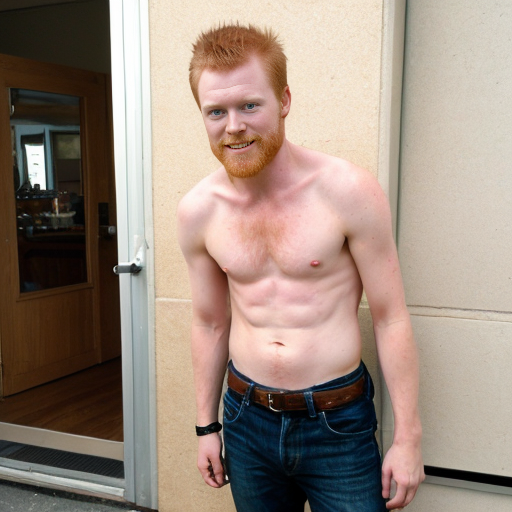 ginger guy thats really short and turns red