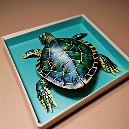 make an image of a red eared slider turtle 