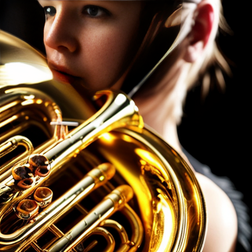 Female French Horn player 
