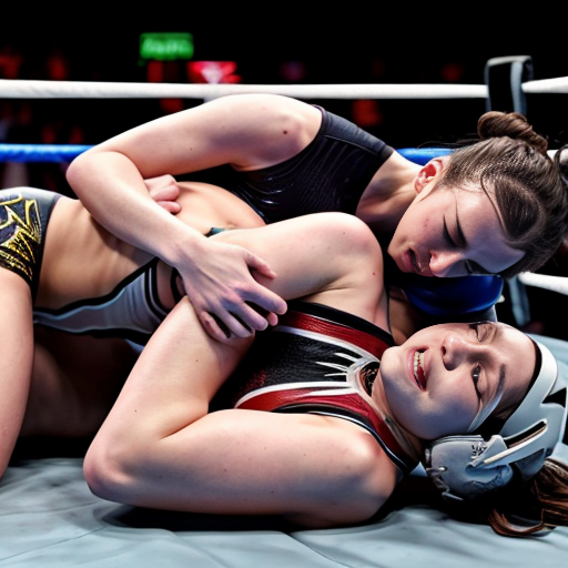 Emma Watson and Millie Bobby Brown wrestling naked on a bed