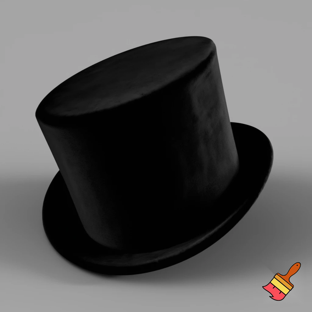 Melbourne Cup top hat velvet
A dark black top hat