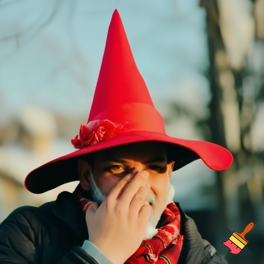 Christmas wizard hat, special costume red plane ramp ones big wizard hat Christmas hat