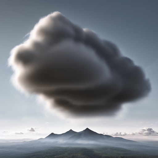 create grey big forms clouds 
