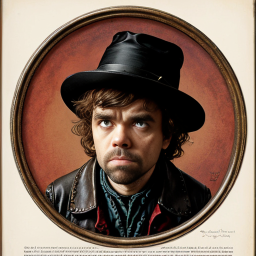 peter dinklage as a disgrunted pilgrim with a blunderbuss and hat with buckle norman rockwell illustration art style 