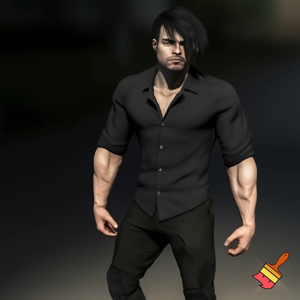Jace Meadows was the kind of man who turned heads without trying. Tall, broad-shouldered, and cut from raw, dangerous charm, he looked like trouble dressed in black. His frame was sculpted, not like a gym rat chasing aesthetics, but like someone who’d earned every inch of muscle through years of grit—arms veined and defined, chest broad beneath the soft stretch of his tailored shirt, sleeves rolled to reveal strong forearms dusted with dark hair.
His jawline was all hard angles and defiance, shadowed by a deliberate layer of stubble that somehow made him look both wild and refined. Midnight-black hair fell slightly over his brow in an artfully careless mess that begged to be touched. And then there were his eyes—God, his eyes—piercing gray with flecks of steel, like storm clouds that never quite cleared. They could burn through you or break you, depending on the day.
He wore black like it was made for him—slim-fit button-down, the top two buttons undone just enough to hint at the carved line of his collarbones and a sliver of tattoo ink peeking from beneath. Dark, well-cut slacks hugged his hips, and scuffed boots grounded him in something real, something rougher than the high-gloss world around him.
Every movement was unhurried, confident, like he knew exactly how many eyes were on him—and didn’t care. But it wasn’t just the looks. It was the energy. That quiet, smoldering presence that said: I’ve seen too much, lost too much… and I’m not here to play games.
He wasn’t pretty.
He was lethal.
And the moment Elena looked at him—really looked at him—she remembered exactly why he had always been impossible to forget.