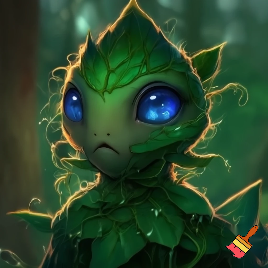 Leafy with blue eyes 