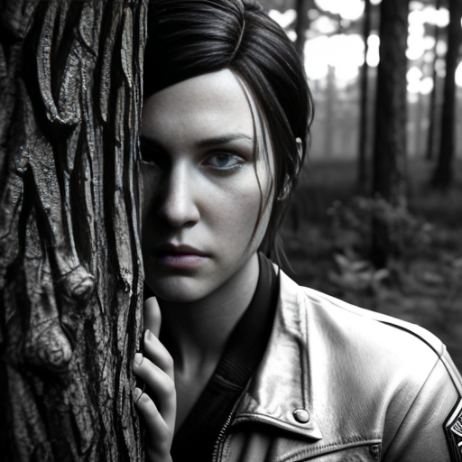 singed from league of legends black and white security footage forest 