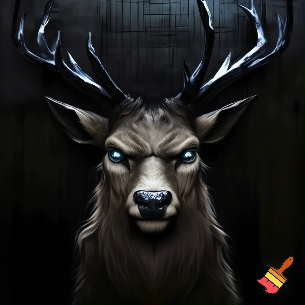 mugshot of a evil sigma deer