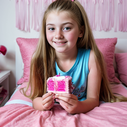 Make a photo of a rich, spoilt 11 year old girl