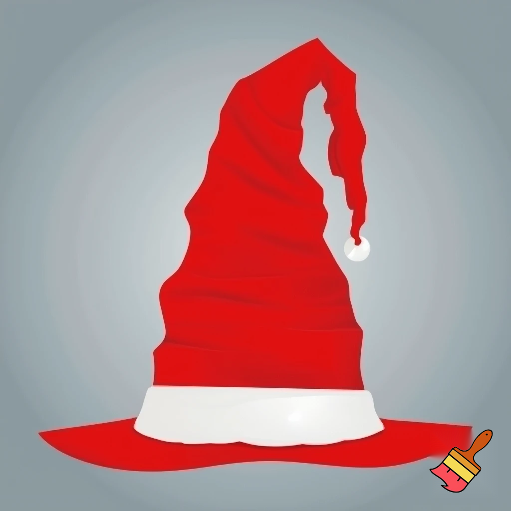 A wizard hat Christmas hat Santa Claus hat a hat