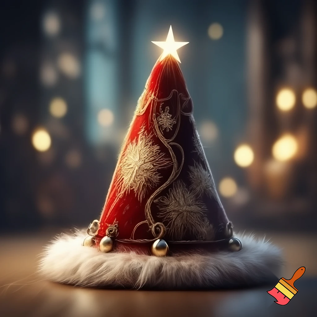 Christmas wizard hat