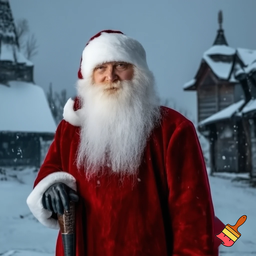 Santa Claus, Russia walking stick star the real person