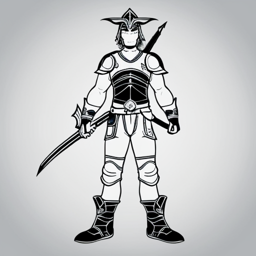 inked fantasy warrior