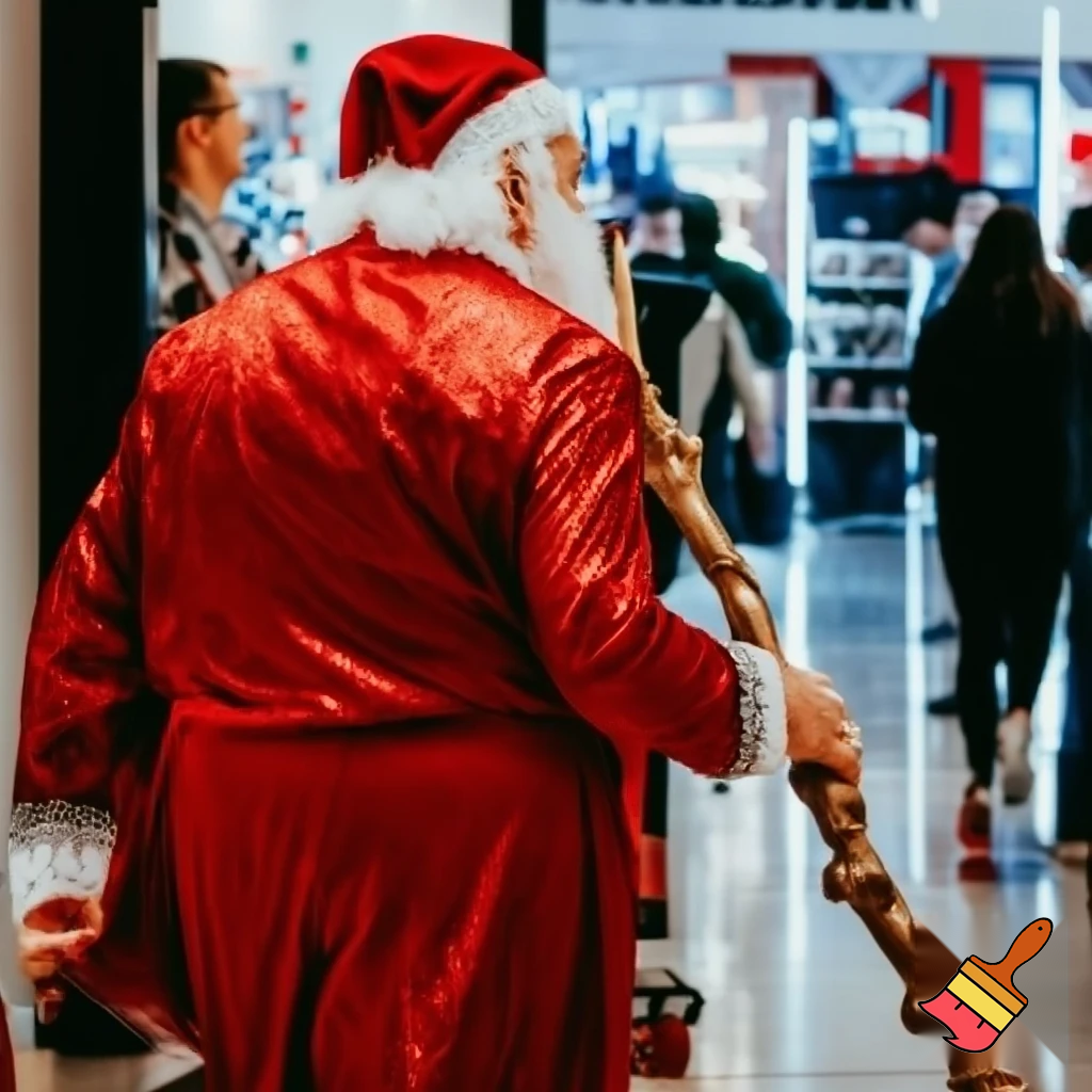 Santa Claus, Russia walking stick with the start the real Santa Claus shopping Centre in Australia
Star a star walking stick
⭐️🌟