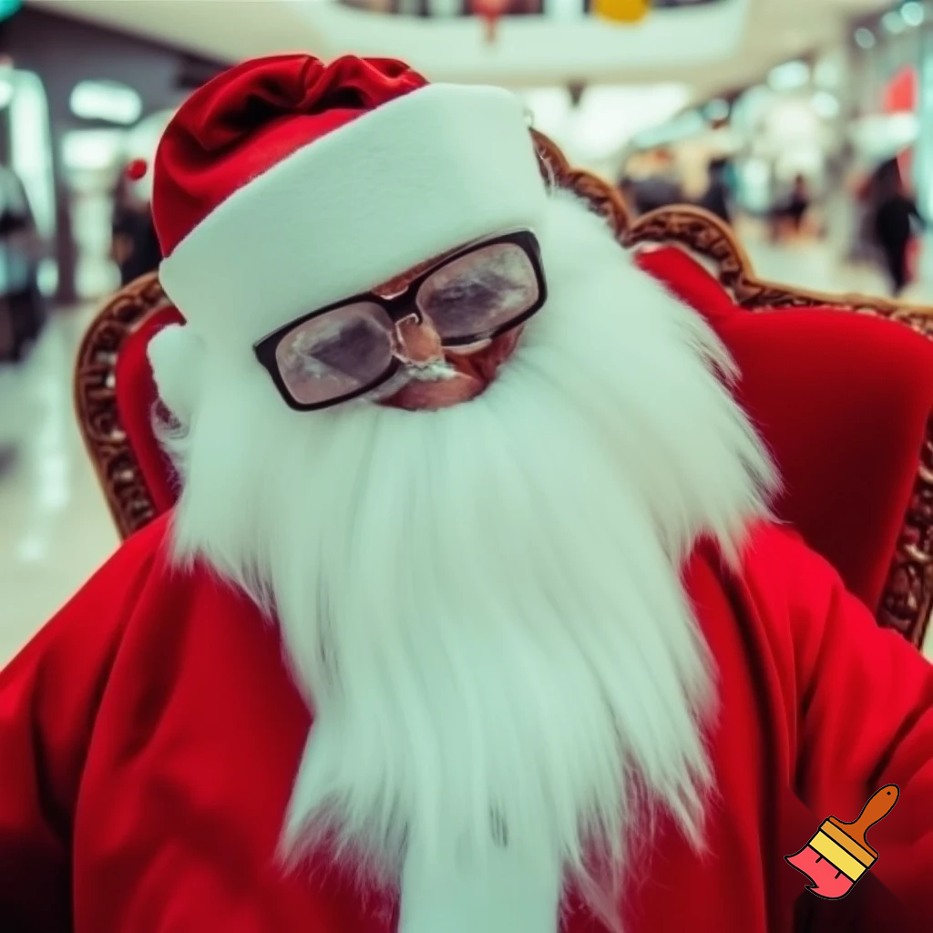 Santa Claus shopping mall Santa Claus chair at the shopping centre photo boot photo Santa Claus photo Santa Claus’s glasses big Santa chair🎄💫🌟 Felton Gate