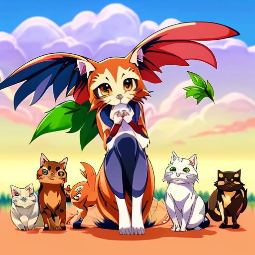 All animals with colours 
