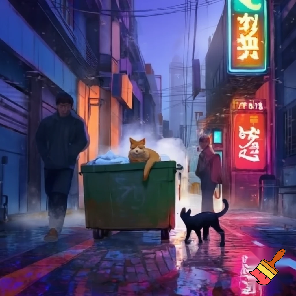 Cats in city