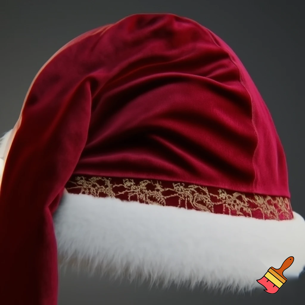 Christmas Santa Claus velvet hat delicate special delicate hat