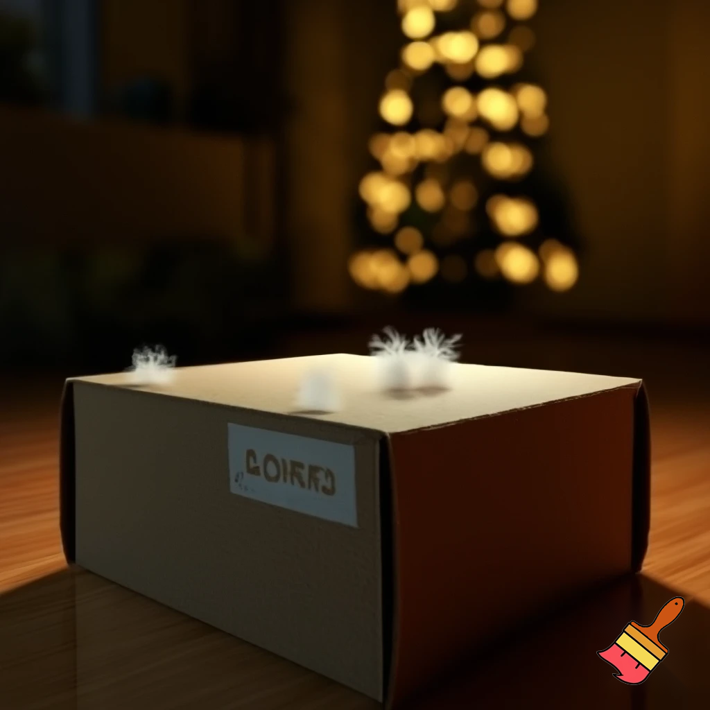 Christmas tree box box a magic 📦🌟🌠💫🎄 spiky spiky
