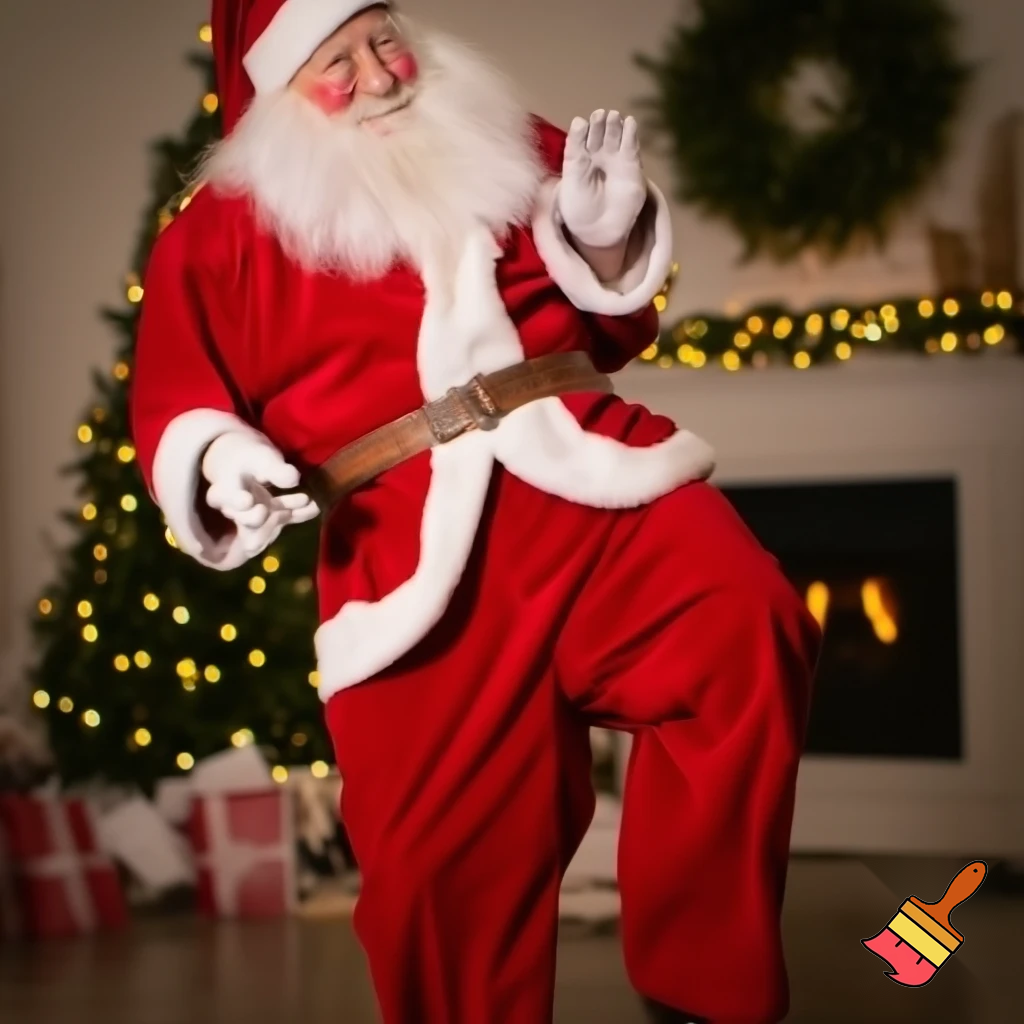 Santa Claus dancing