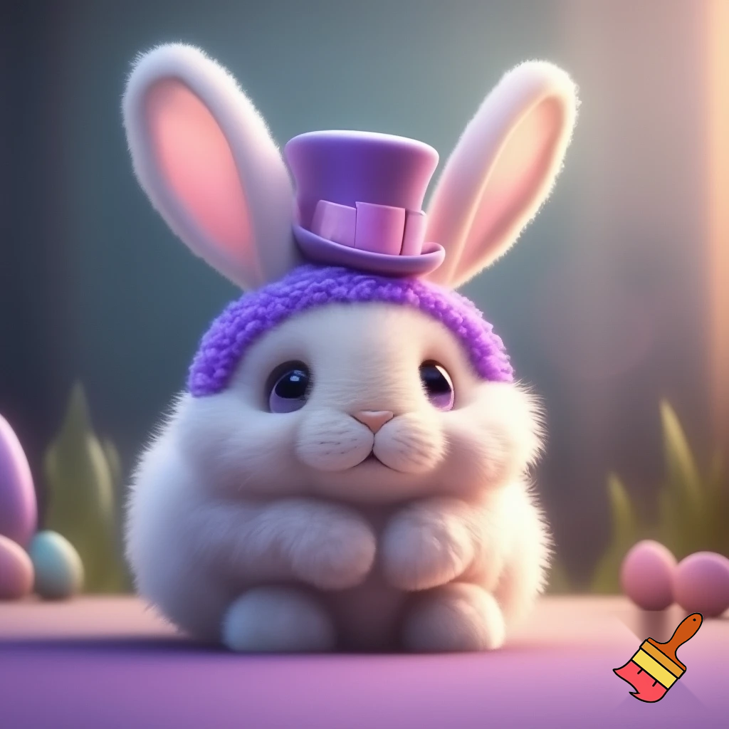 Easter bunny headband velvet Easter bunny, bunny ears, purple and white bunny headband purple and pink top hat
