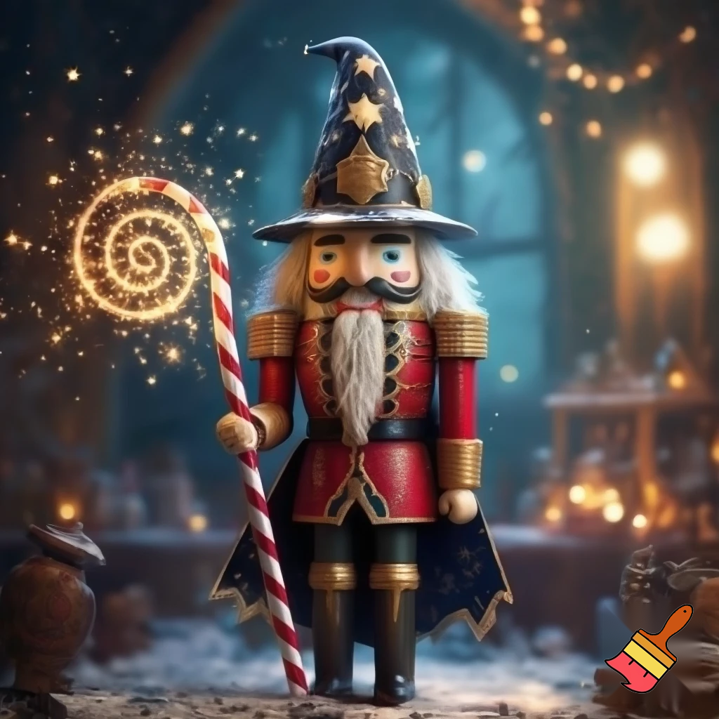 Santa Claus Nutcracker wizard nutcracker📿💫🌟✨⭐️ a wizard hat our Christmas hat
