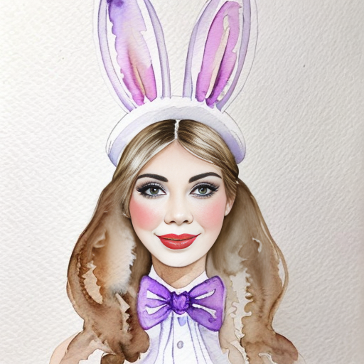 Easter bunny top hat headband, purple, purple and white with gold top hat