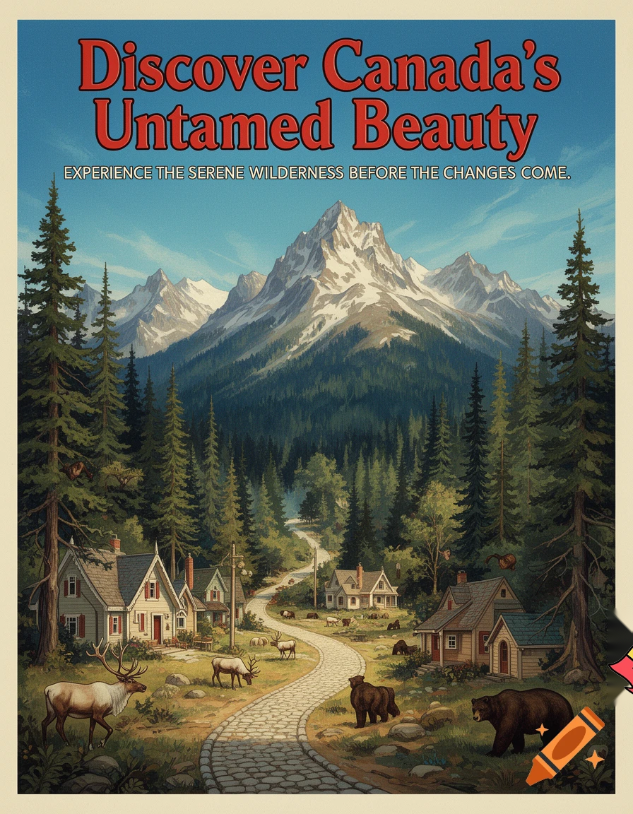 a poster to bring people to canada just before the revolution
