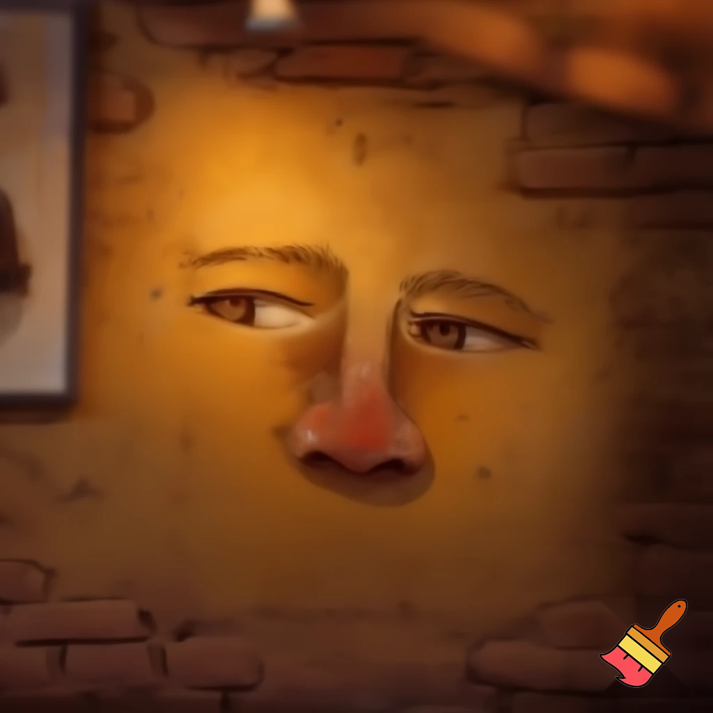 the wall of a restaurant
