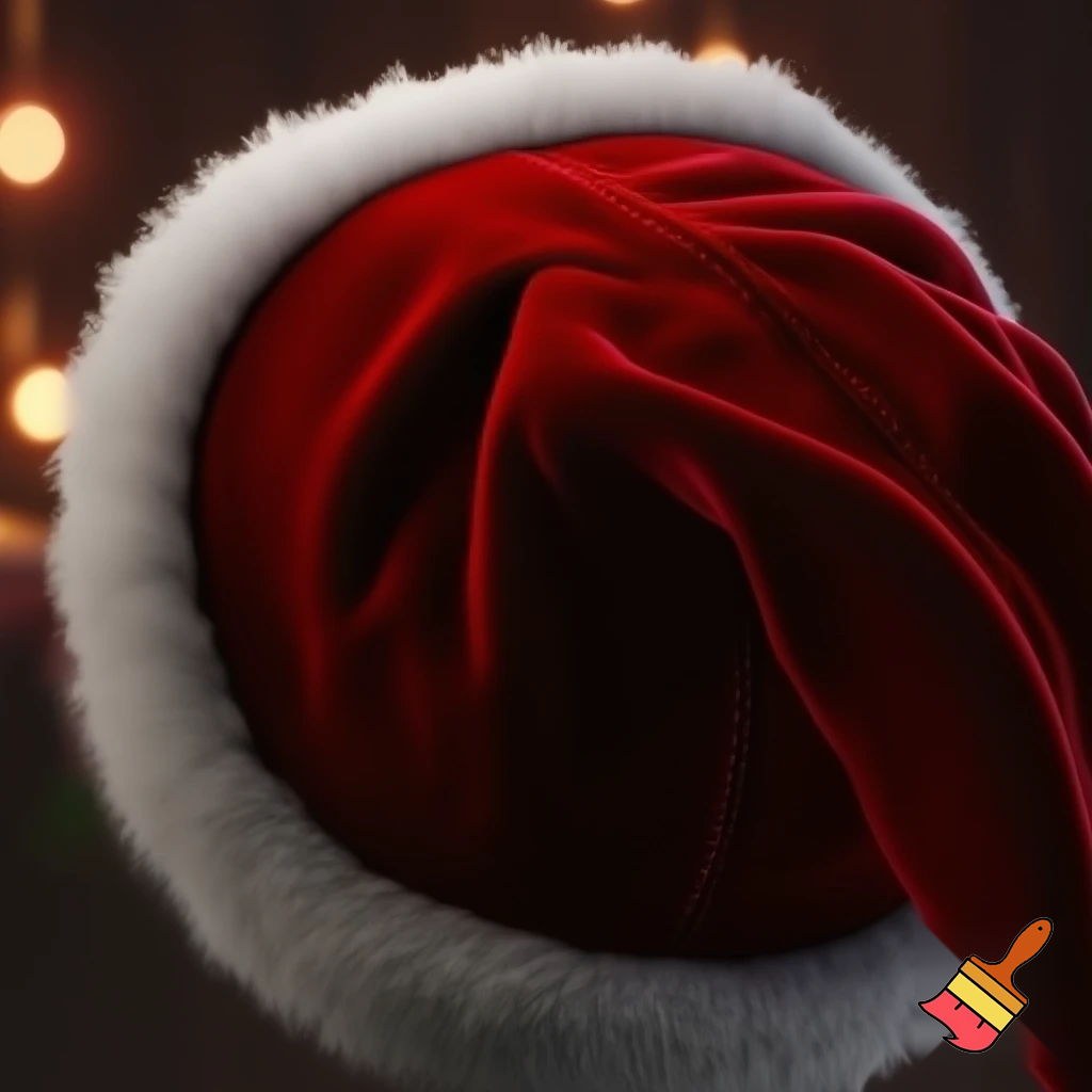 Christmas Santa Claus velvet hat delicate special delicate hat