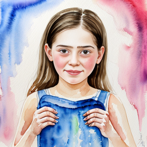 make a crying poor 12 year girl nerby her stands, another rich 12 year girl with money in hands and 67 on top