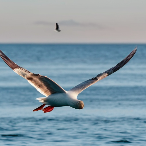 A  walrus hybrid with a seagull 