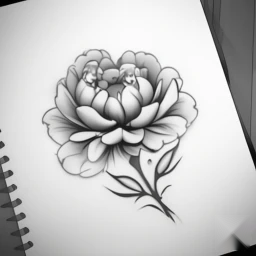 november birth flower tattoo