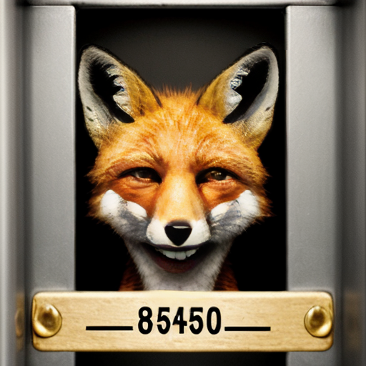 mugshot red fox evil jail

