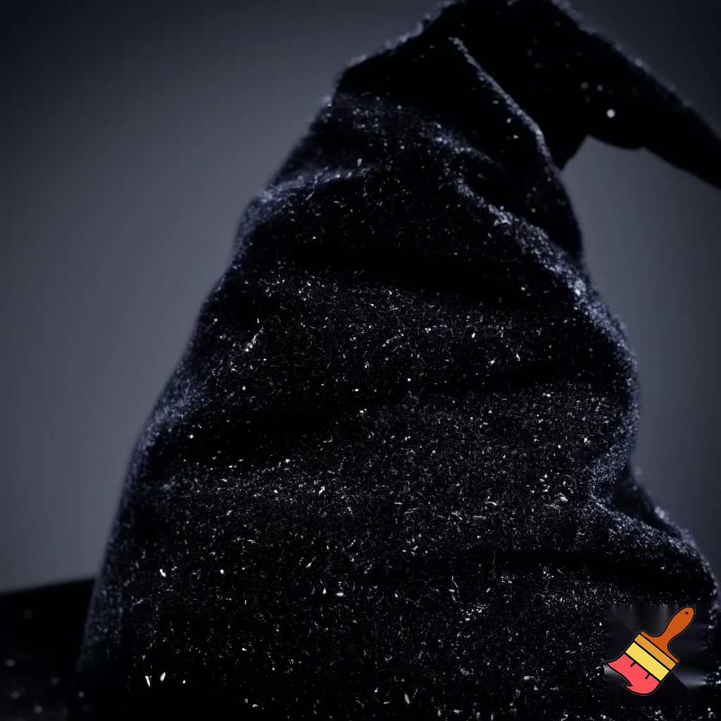 Velvet witches hat, witches hat, dark velvet witches hat and black glitter a fabric and velvet