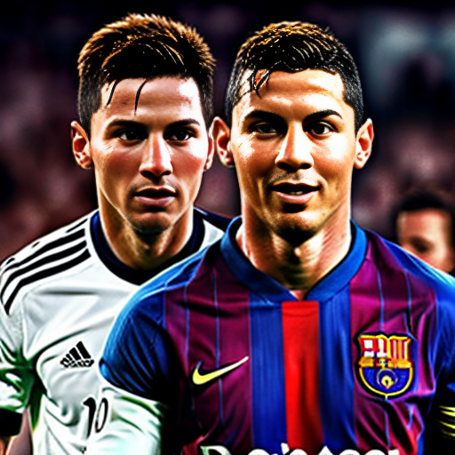 messi with ronaldo