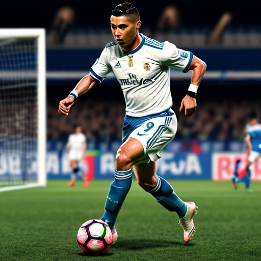 ronaldo playing football