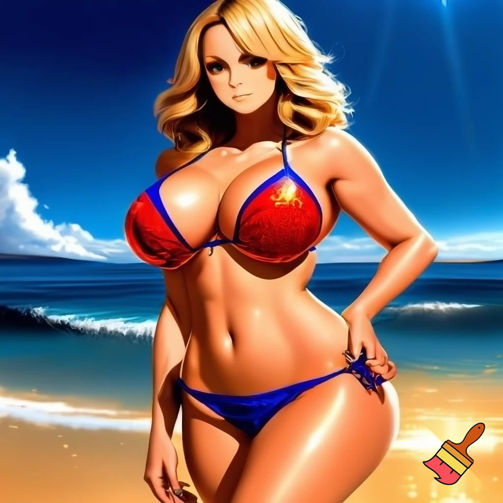 Stormy Daniels wearing  bikini 