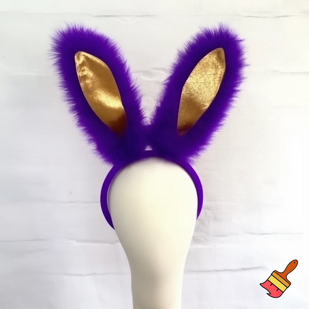 Is the top hat headband Easter headband, top hat, golden golden purple, white and purple? Easter top hat with Easter bunny ears, rabbit ears.