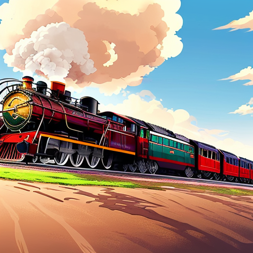 create a steam of a train