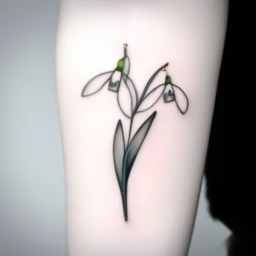 january birth flower tattoo