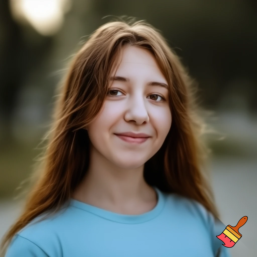 Create a cute 18 year girl