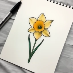 march birth flower tattoo