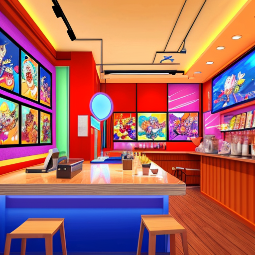 create me a art piece for the wall of a café