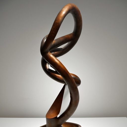 abstract biomorphic sculpture rounded edges tall
